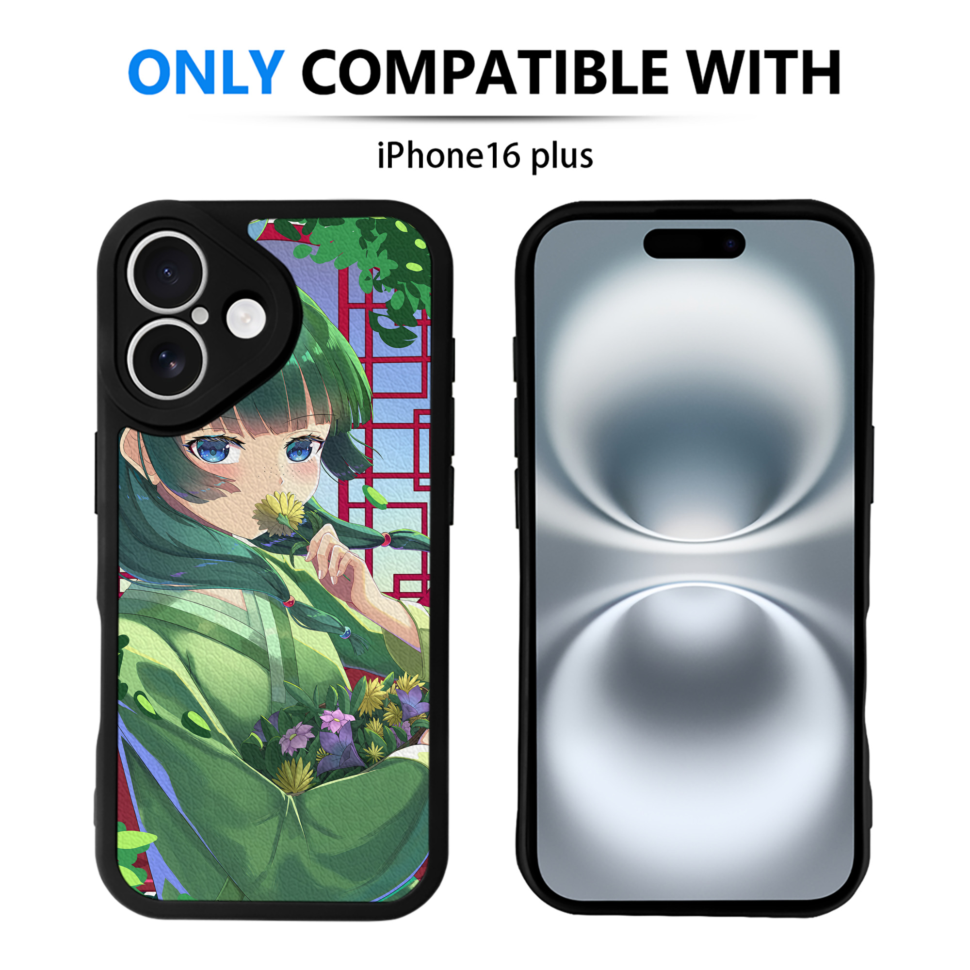 （画像用） 薬屋のひとりごと The Apothecary Diaries 【iPhone 16シリーズ対応】シリコンスマホケース（レザー調） 材質：シリコン